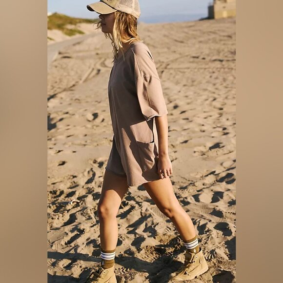 Free People Movement Hot Shot Tee Romper NWT - Picture 3 of 8